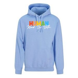 Hu Kind Be Both Lgbtq Pride Hukind Rainbow Funny Gift Unisex Surf Hoodie