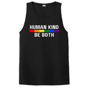 Human Kind Be Both LGBTQ Ally Pride Rainbow Positive Message PosiCharge Competitor Tank