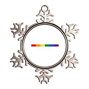 Human Kind Be Both LGBTQ Ally Pride Rainbow Positive Message Metallic Star Ornament