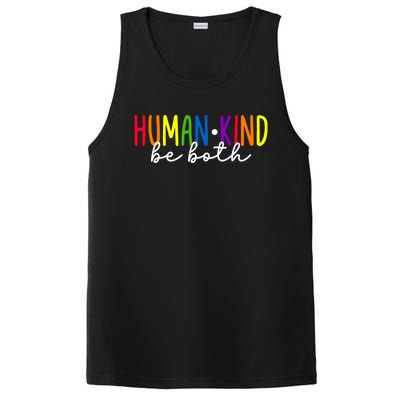 Human Kind Be Both LGBTQ Ally Pride Rainbow Positive Message PosiCharge Competitor Tank