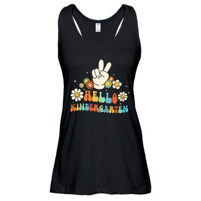 Hello Kindergarten Back to School Kindergarten Teacher Ladies Essential Flowy Tank