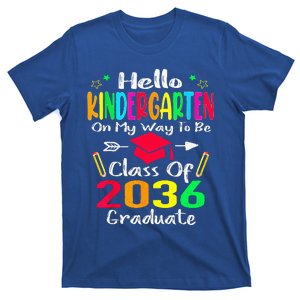 Hello Kindergarten Back To School Class Of 2036 Grow With Me T-Shirt