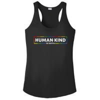 Human Kind Be Both LGBTQ Ally Pride Rainbow Positive Message Ladies PosiCharge Competitor Racerback Tank