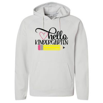 Hello Kindergarten Back to School Teacher Student Gift Performance Fleece Hoodie