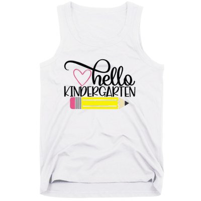 Hello Kindergarten Back to School Teacher Student Gift Tank Top