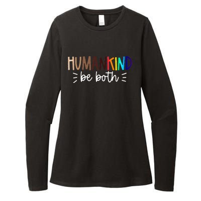 Human Kind Be Both Equality Humankind Kindness Peace Womens CVC Long Sleeve Shirt