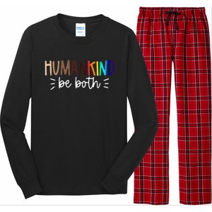 Human Kind Be Both Equality Humankind Kindness Peace Long Sleeve Pajama Set