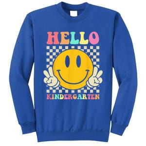 Hello Kindergarten Back To School Groovy Teacher Student Sweatshirt