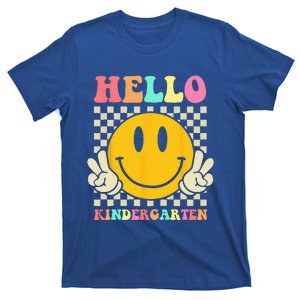 Hello Kindergarten Back To School Groovy Teacher Student T-Shirt