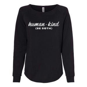 Human Kind Be Both Lgbt Black Pride Equality Kindness Gift Womens California Wash Sweatshirt