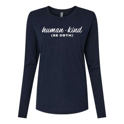 Human Kind Be Both Lgbt Black Pride Equality Kindness Gift Womens Cotton Relaxed Long Sleeve T-Shirt