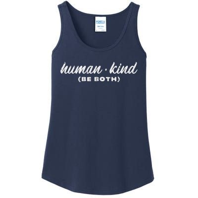 Human Kind Be Both Lgbt Black Pride Equality Kindness Gift Ladies Essential Tank