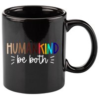 Human Kind Be Both Equality Humankind Kindness Peace 11oz C Handle Ceramic Mug