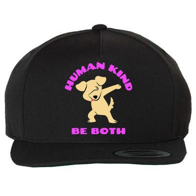 Human Kind Be Both Rainbow Flag Pride Lgbt Wool Snapback Cap