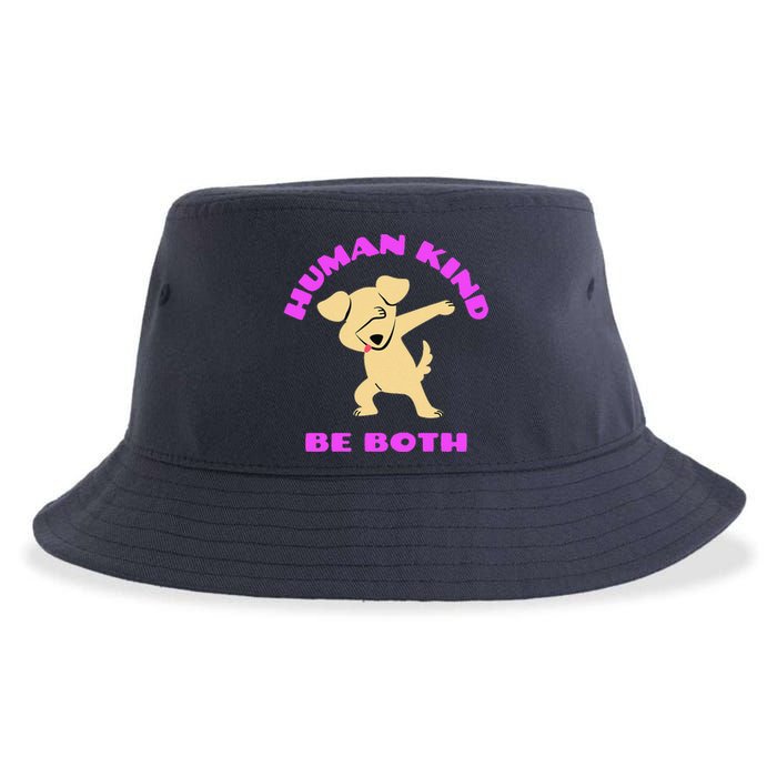 Human Kind Be Both Rainbow Flag Pride Lgbt Sustainable Bucket Hat