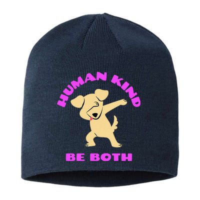 Human Kind Be Both Rainbow Flag Pride Lgbt Sustainable Beanie