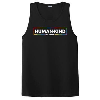 Human Kind Be Both LGBTQ Ally Pride Rainbow Positive Message PosiCharge Competitor Tank