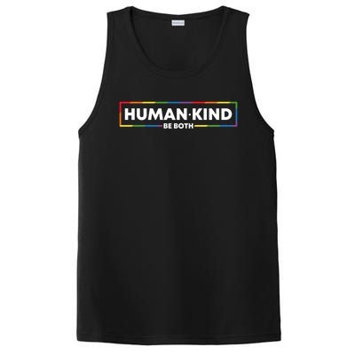 Human Kind Be Both Lgbtq Ally Pride Rainbow Positive Message Gift PosiCharge Competitor Tank