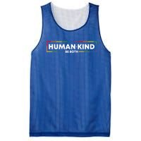 Human Kind Be Both Lgbtq Ally Pride Rainbow Positive Message Gift Mesh Reversible Basketball Jersey Tank