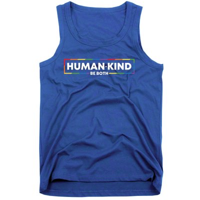 Human Kind Be Both Lgbtq Ally Pride Rainbow Positive Message Gift Tank Top