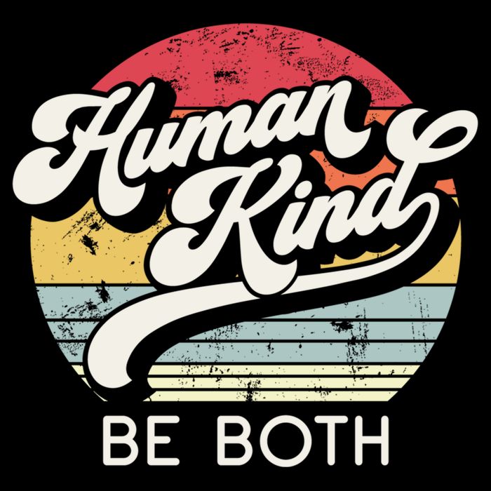 Human Kind Be Both Equality Kindness Humankind Retro Funny Gift Flat Bill Trucker Hat