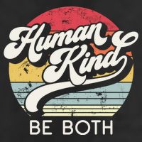 Human Kind Be Both Equality Kindness Humankind Retro Funny Gift Golf Towel