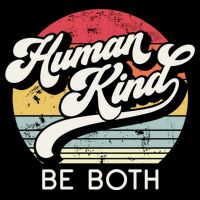 Human Kind Be Both Equality Kindness Humankind Retro Funny Gift Cropped Pullover Crew