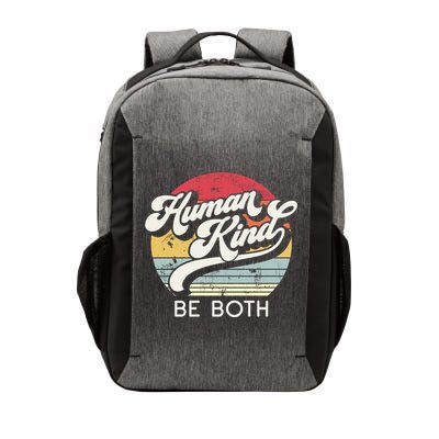 Human Kind Be Both Equality Kindness Humankind Retro Funny Gift Vector Backpack