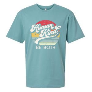 Human Kind Be Both Equality Kindness Humankind Retro Funny Gift Sueded Cloud Jersey T-Shirt