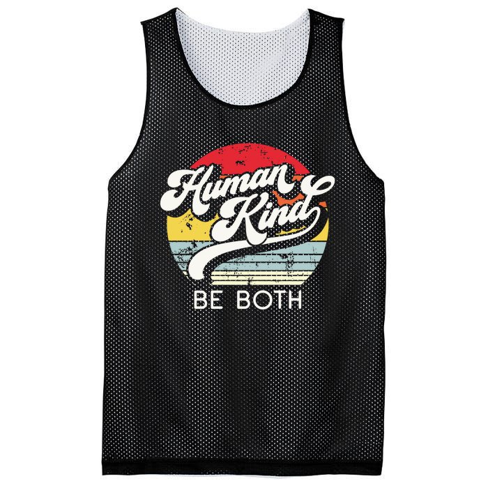 Human Kind Be Both Equality Kindness Humankind Retro Mesh Reversible Basketball Jersey Tank