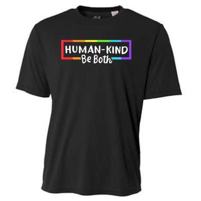 Human Kind Be Both Rainbow Flag Pride Month Ally Cooling Performance Crew T-Shirt