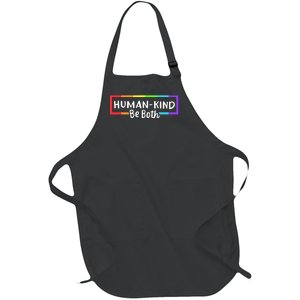 Human Kind Be Both Rainbow Flag Pride Month Ally Full-Length Apron With Pockets