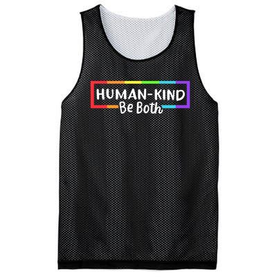 Human Kind Be Both Rainbow Flag Pride Month Ally Mesh Reversible Basketball Jersey Tank