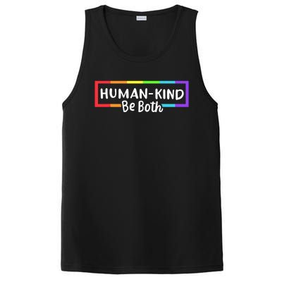 Human Kind Be Both Rainbow Flag Pride Month Ally PosiCharge Competitor Tank