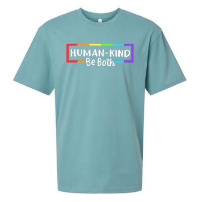 Human Kind Be Both Rainbow Flag Pride Month Ally Sueded Cloud Jersey T-Shirt