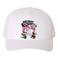 Holiday Kickoff Christmas Santa Elf Reindeer Funny Soccer Yupoong Adult 5-Panel Trucker Hat