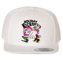 Holiday Kickoff Christmas Santa Elf Reindeer Funny Soccer Wool Snapback Cap