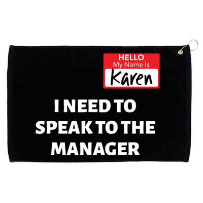 Halloween Karen Costume Women Can I Speak To The Manager Grommeted Golf Towel