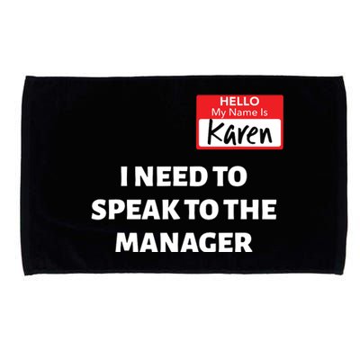 Halloween Karen Costume Women Can I Speak To The Manager Microfiber Hand Towel