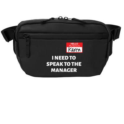 Halloween Karen Costume Women Can I Speak To The Manager Crossbody Pack