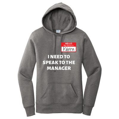 Halloween Karen Costume Women Can I Speak To The Manager Women's Pullover Hoodie