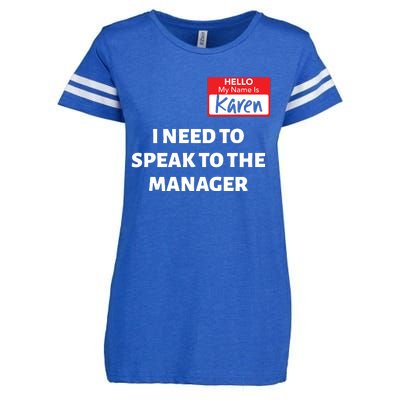 Halloween Karen Costume Women Can I Speak To The Manager Enza Ladies Jersey Football T-Shirt