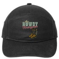 Howdy Kindergarten Cowgirl Cowboy Teacher Kindergarten 7-Panel Snapback Hat