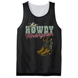 Howdy Kindergarten Cowgirl Cowboy Teacher Kindergarten Mesh Reversible Basketball Jersey Tank