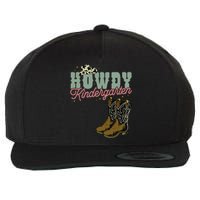 Howdy Kindergarten Cowgirl Cowboy Teacher Kindergarten Wool Snapback Cap