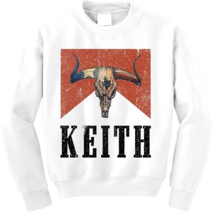 Howdy Keith Cowboy Wild West 90s Team Keith Family Pride Kids Sweatshirt