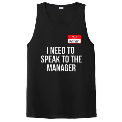 Halloween Karen Costume Funny Funny Can I Speak To The Manager PosiCharge Competitor Tank