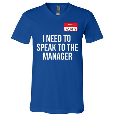 Halloween Karen Costume Funny Funny Can I Speak To The Manager V-Neck T-Shirt