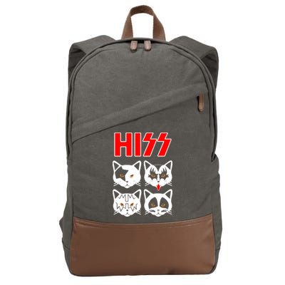 Hiss Cats Cotton Canvas Backpack