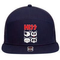 Hiss Cats 7 Panel Mesh Trucker Snapback Hat